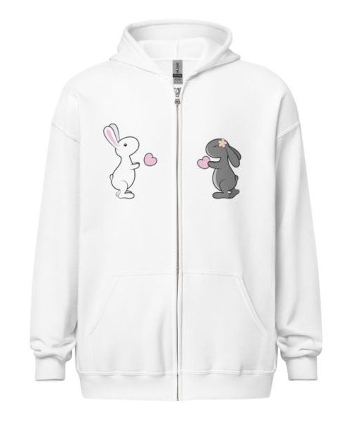 Hopity Love Unisex heavy blend zip hoodie
