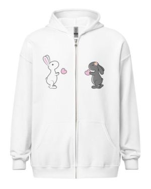 Hopity Love Unisex heavy blend zip hoodie