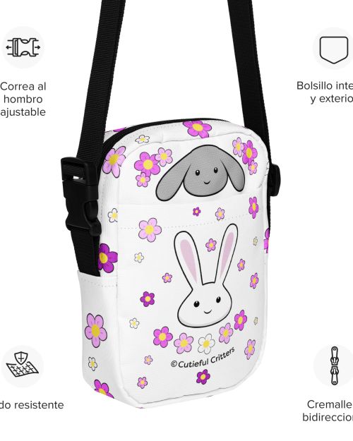 Flower Bunnies Utility crossbody bag