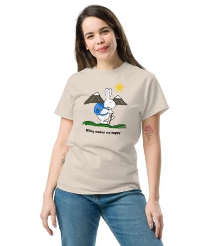 Hiking Makes Me Hoppy Unisex Classic Tee