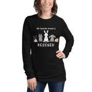 My Favorite Breed is Rescued Unisex Long Sleeve Tee