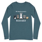 My Favorite Breed is Rescued Unisex Long Sleeve Tee