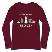 My Favorite Breed is Rescued Unisex Long Sleeve Tee