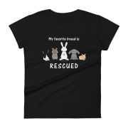 My Favorite Breed is Rescued Women’s short sleeve t-shirt