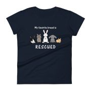 My Favorite Breed is Rescued Women’s short sleeve t-shirt