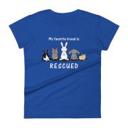 My Favorite Breed is Rescued Women’s short sleeve t-shirt