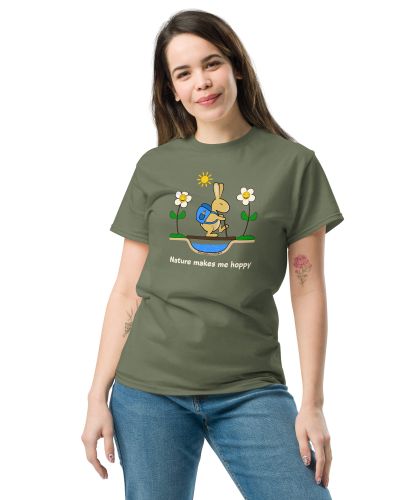 Nature Makes Me Hoppy Unisex classic tee