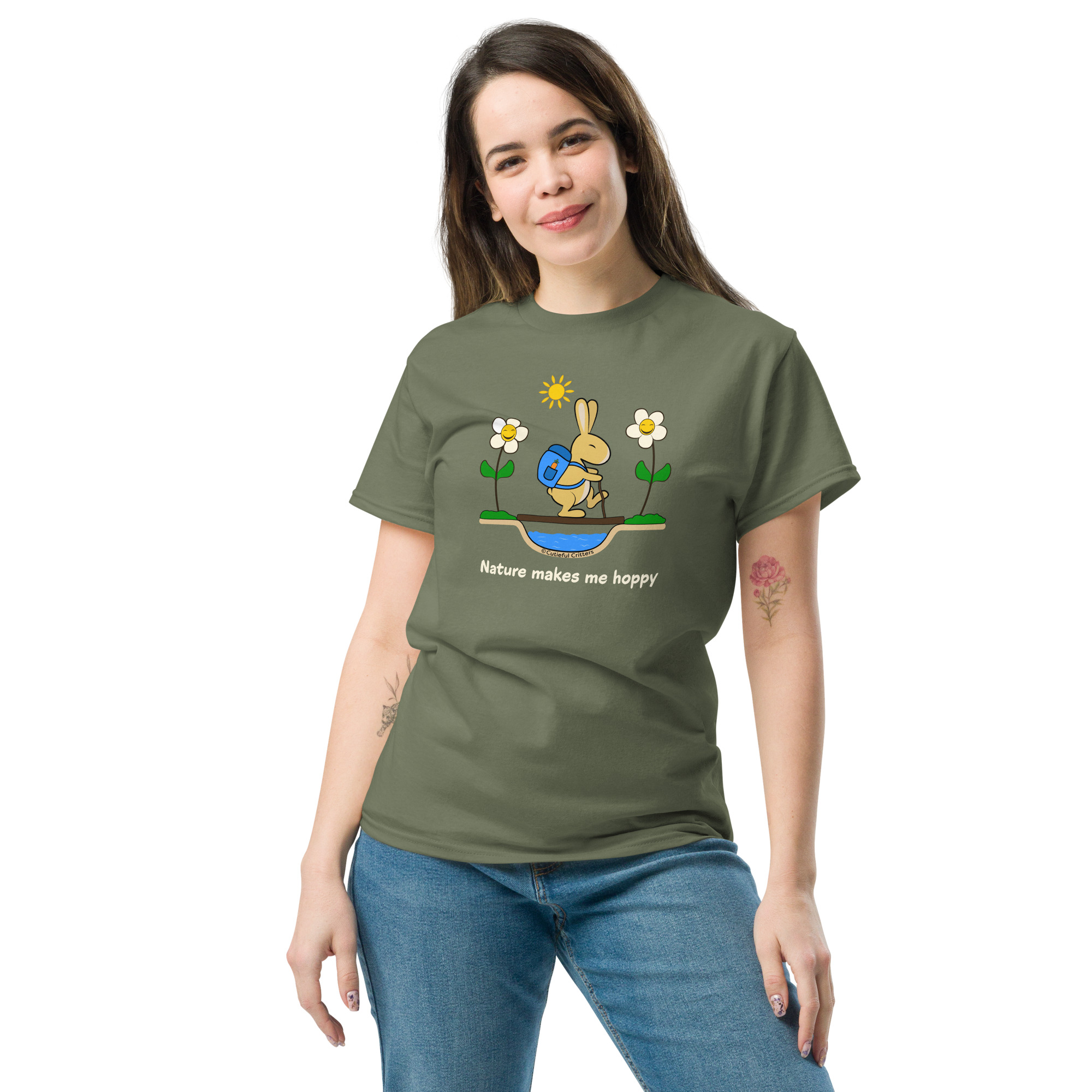 Nature Makes Me Hoppy Unisex classic tee