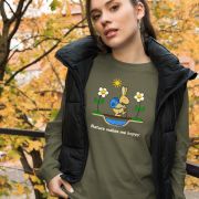 Nature Makes Me HoppyUnisex Long Sleeve Tee