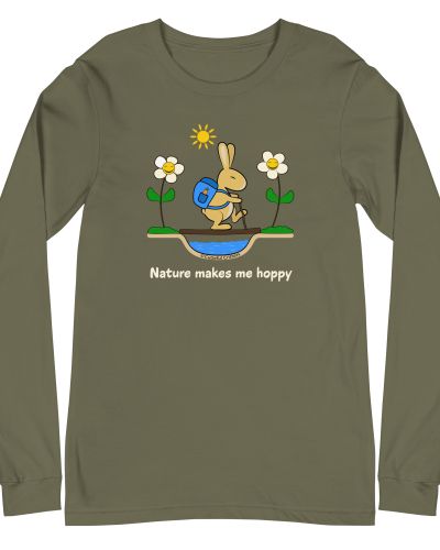 Nature Makes Me HoppyUnisex Long Sleeve Tee